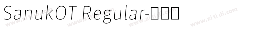 SanukOT Regular字体转换
